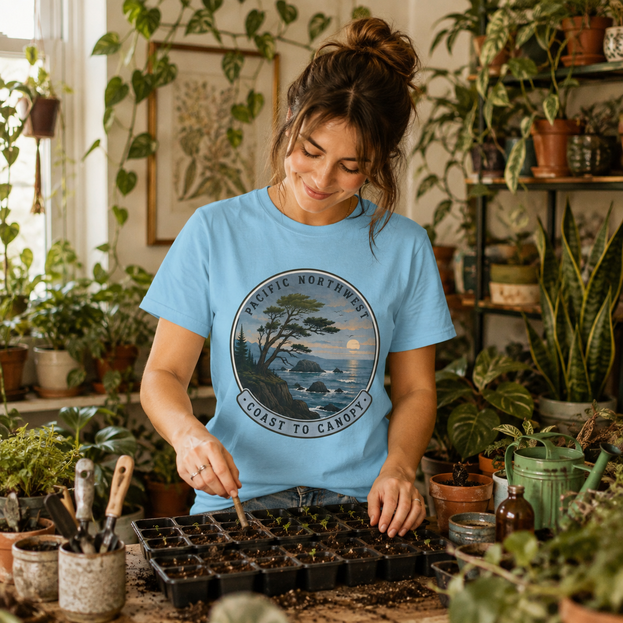 Pacific Northwest Tree T‑Shirt — “Coast to Canopy” Tee