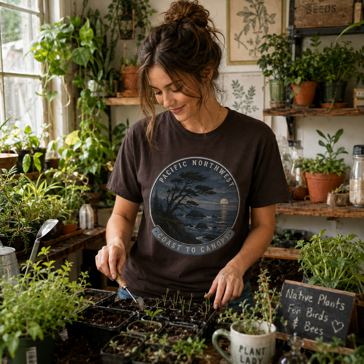 Pacific Northwest Tree T‑Shirt — “Coast to Canopy” Tee