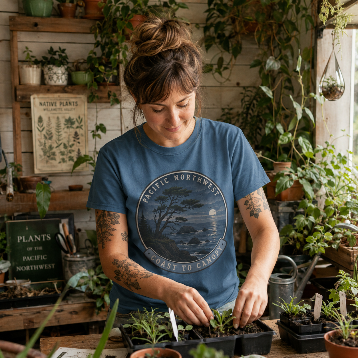 Pacific Northwest Tree T‑Shirt — “Coast to Canopy” Tee