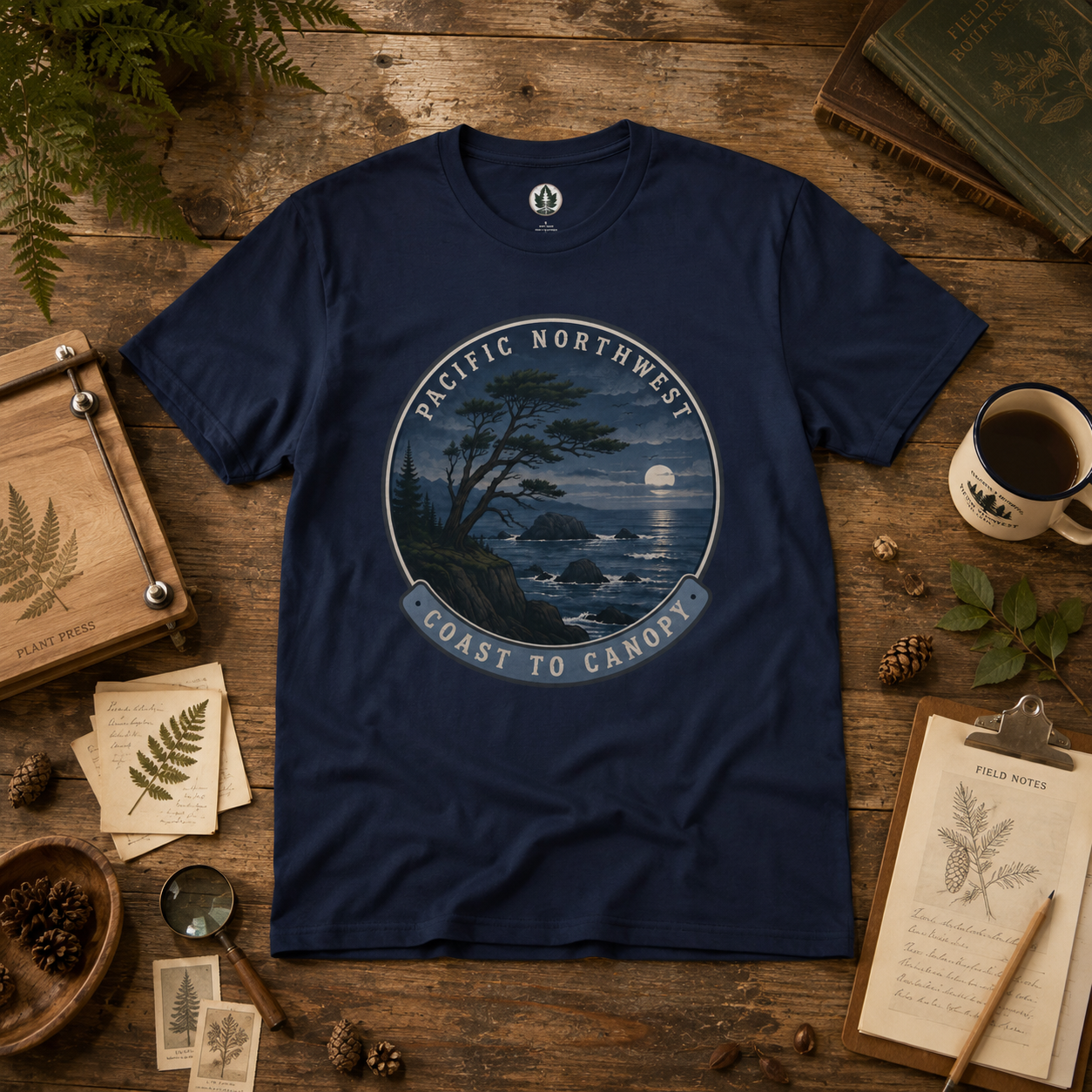 Pacific Northwest Tree T‑Shirt — “Coast to Canopy” Tee