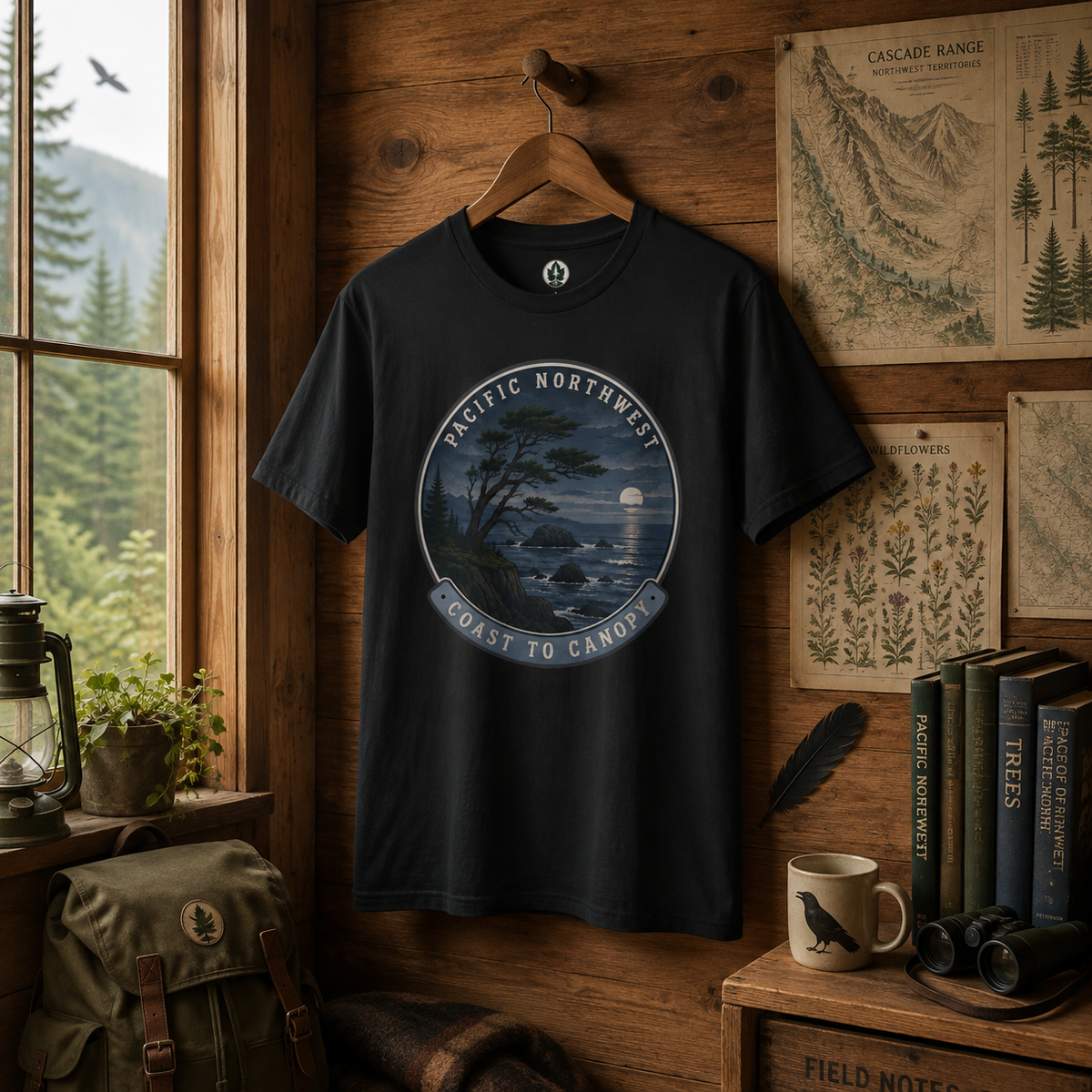 Pacific Northwest Tree T‑Shirt — “Coast to Canopy” Tee