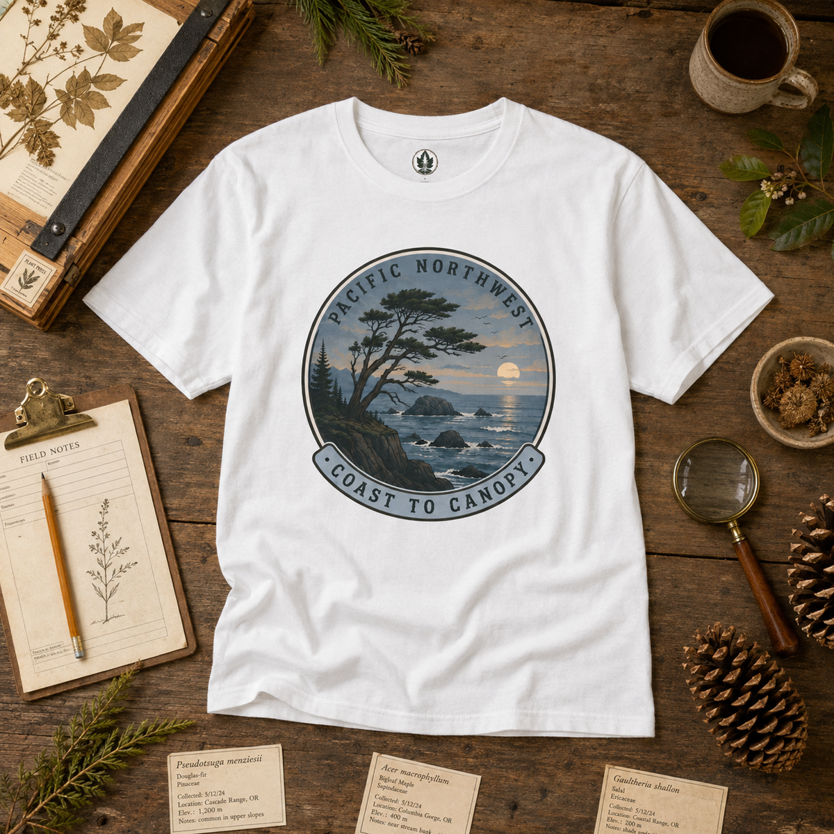Pacific Northwest Tree T‑Shirt — “Coast to Canopy” Tee