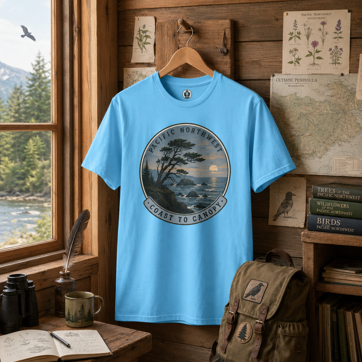 Pacific Northwest Tree T‑Shirt — “Coast to Canopy” Tee