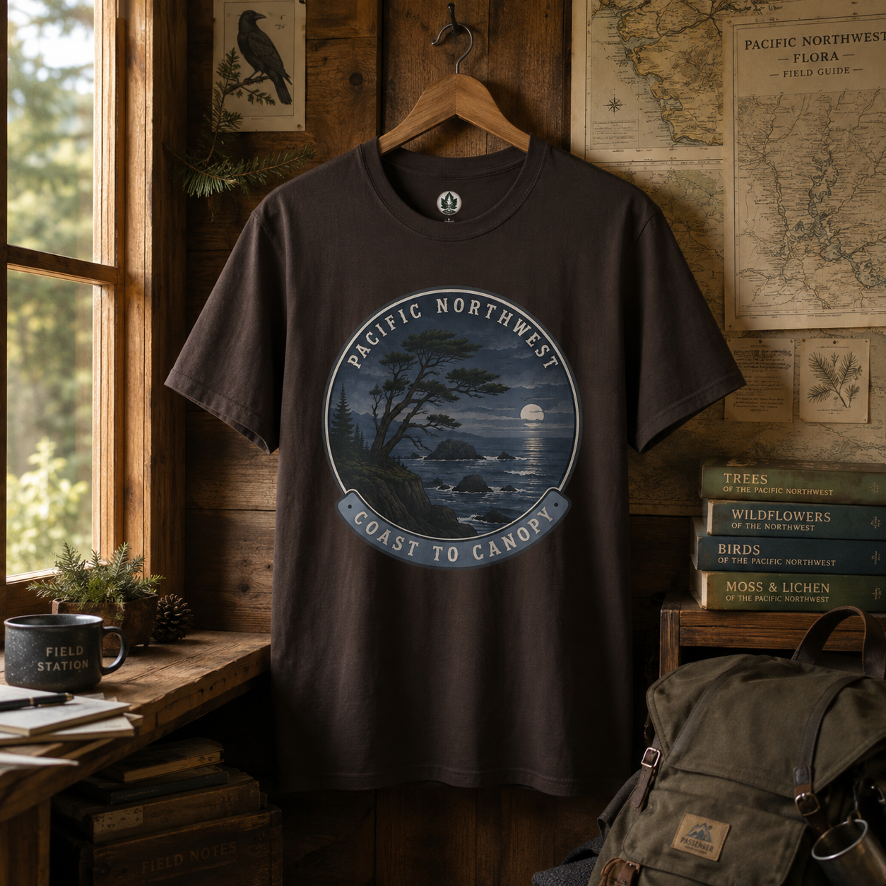 Pacific Northwest Tree T‑Shirt — “Coast to Canopy” Tee