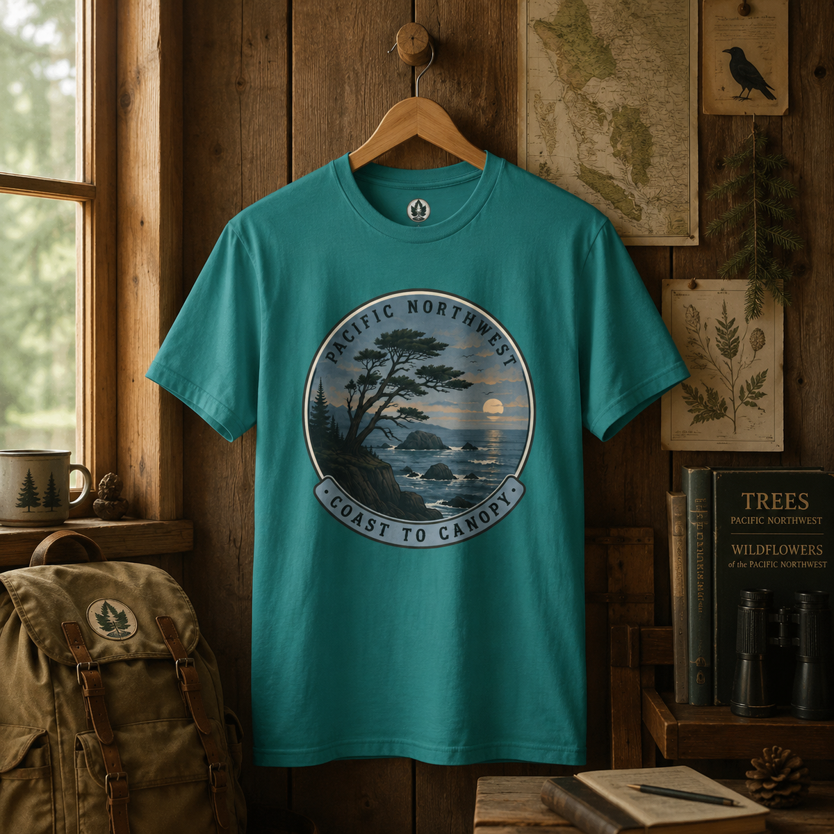 Pacific Northwest Tree T‑Shirt — “Coast to Canopy” Tee