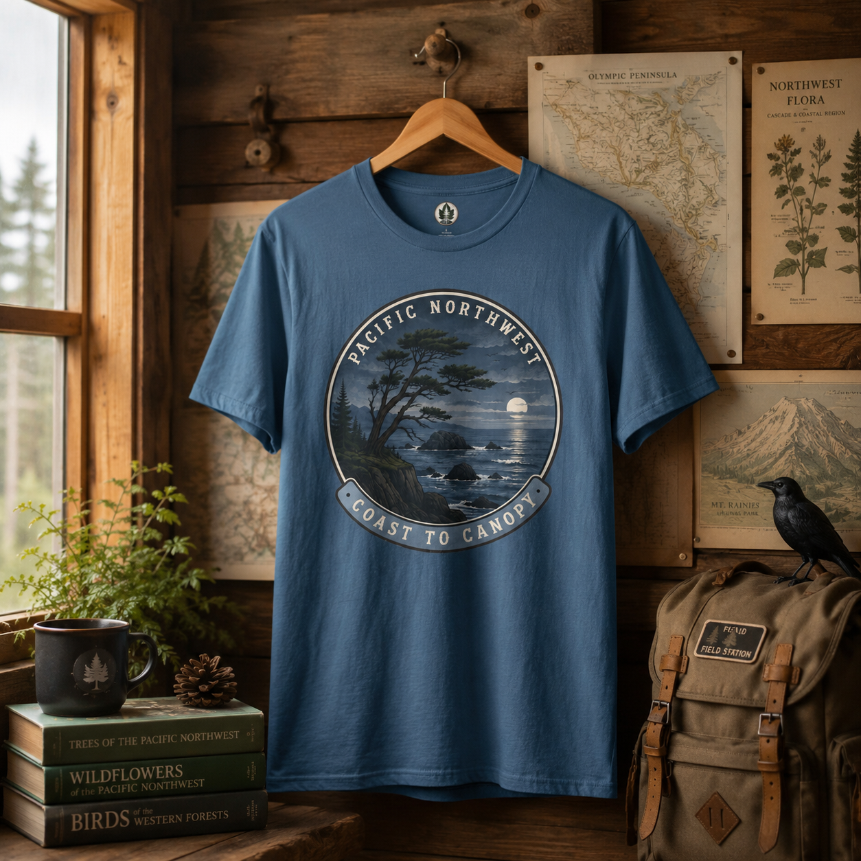 Pacific Northwest Tree T‑Shirt — “Coast to Canopy” Tee