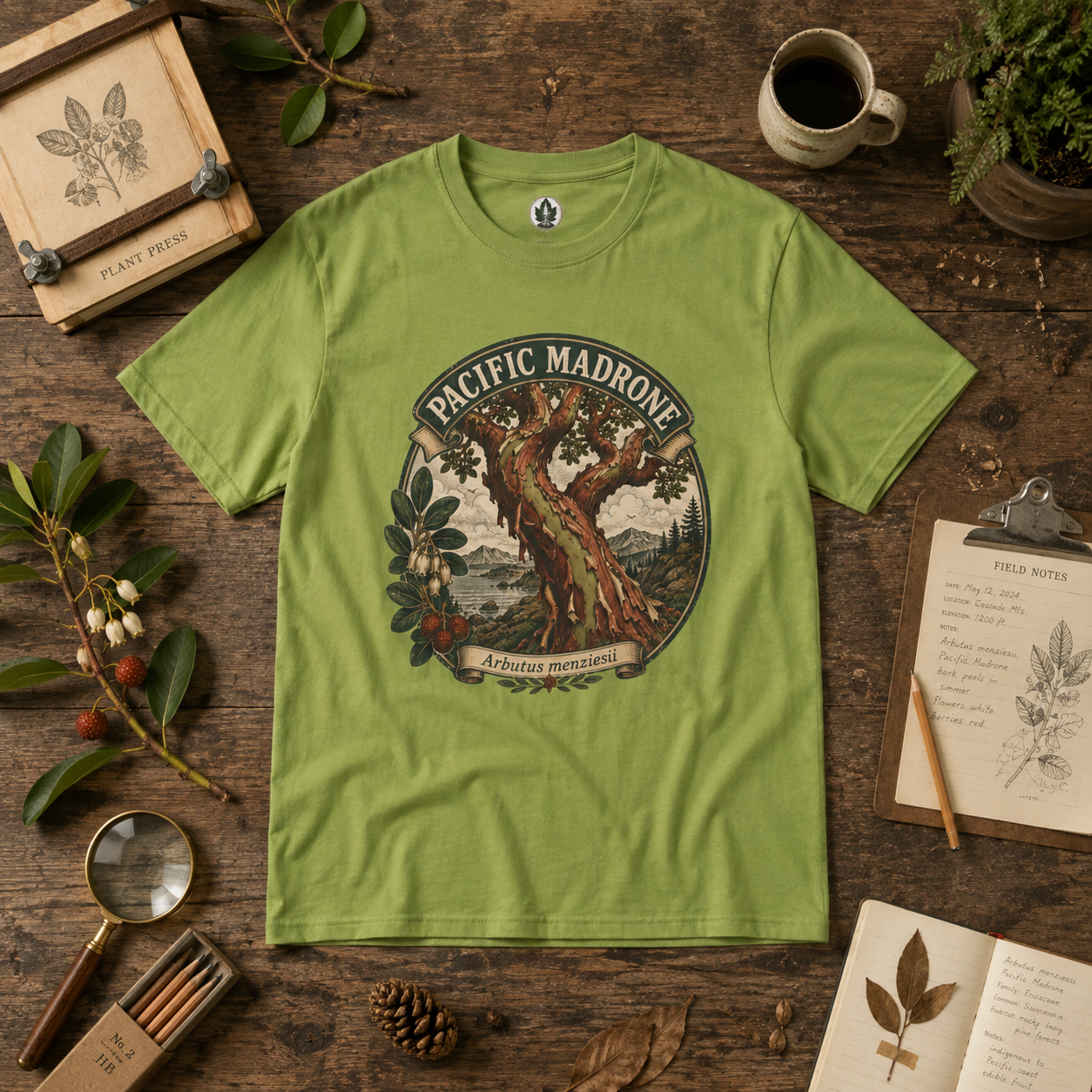 Pacific Madrone, Arbutus menziesii T‑Shirt