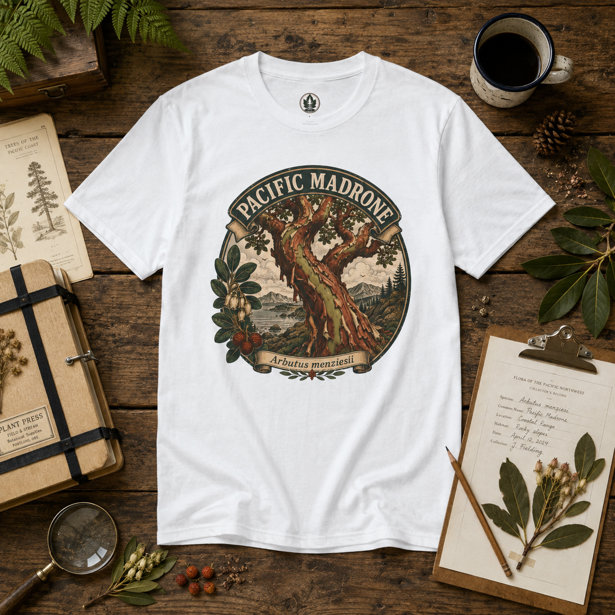 Pacific Madrone, Arbutus menziesii T‑Shirt