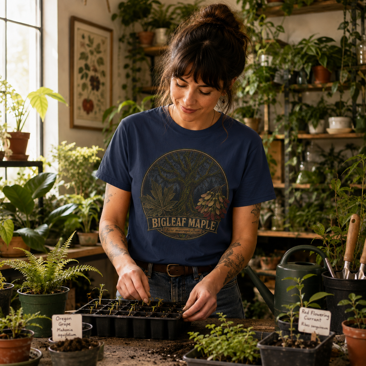 Bigleaf Maple, Acer macrophyllum T‑Shirt
