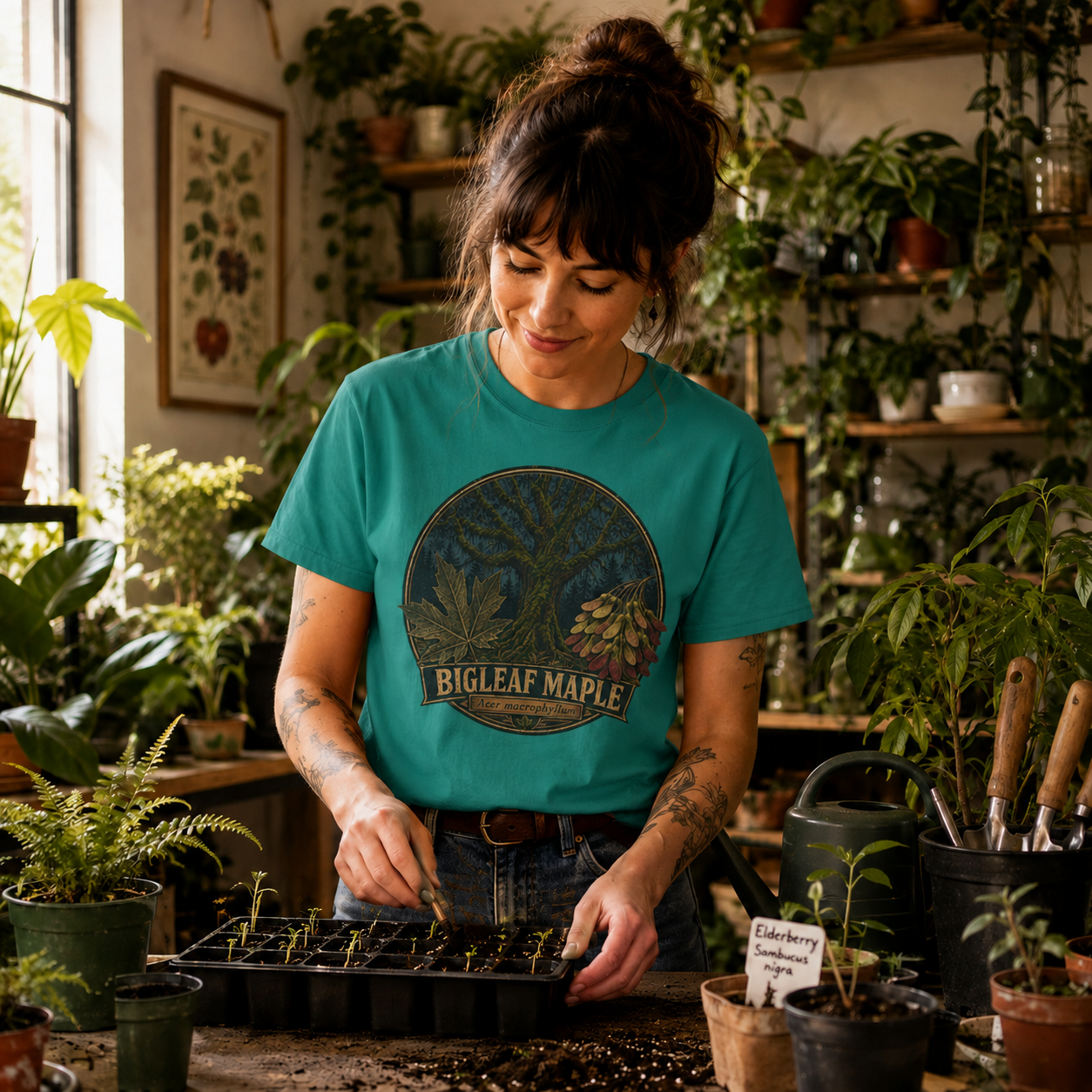 Bigleaf Maple, Acer macrophyllum T‑Shirt
