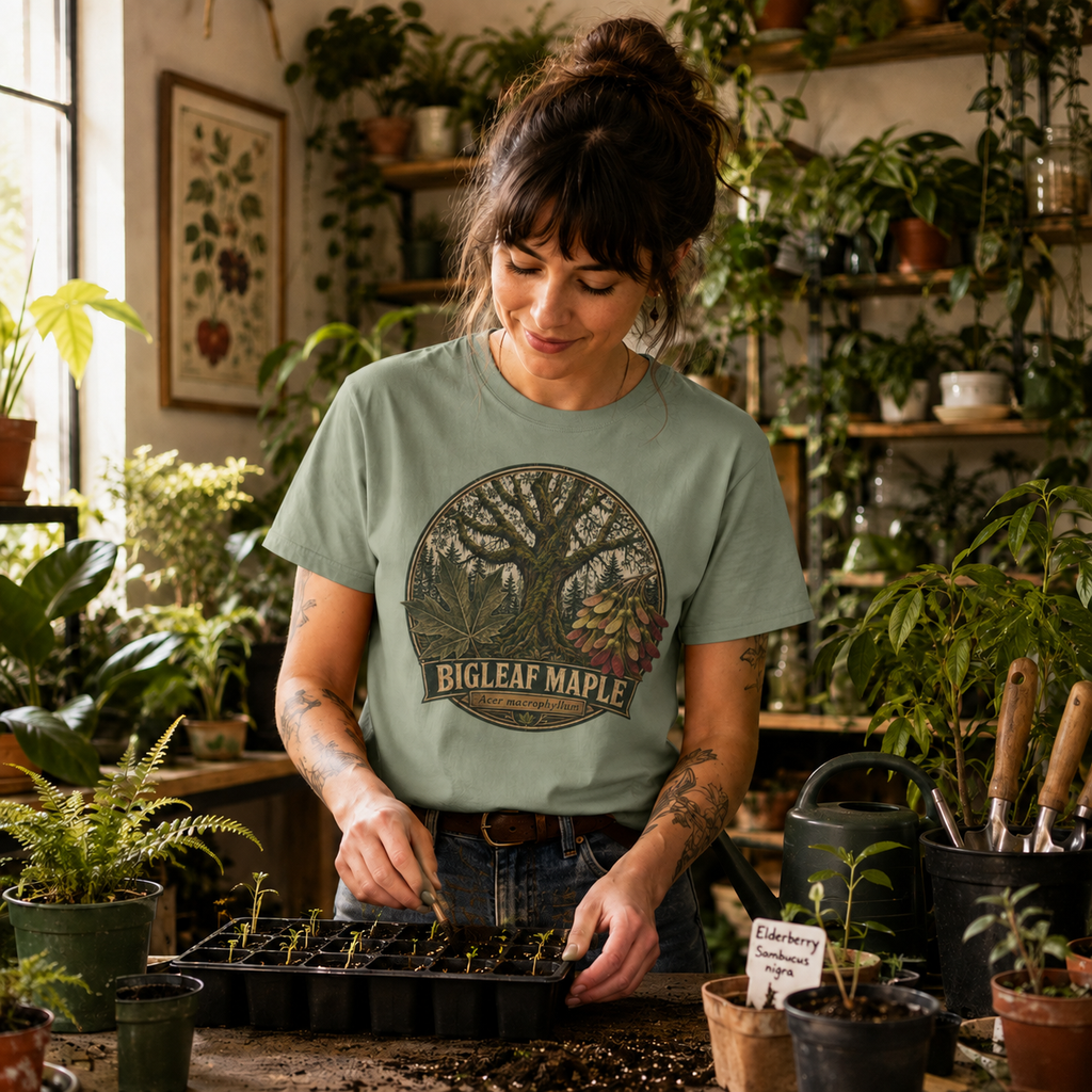 Bigleaf Maple, Acer macrophyllum T‑Shirt