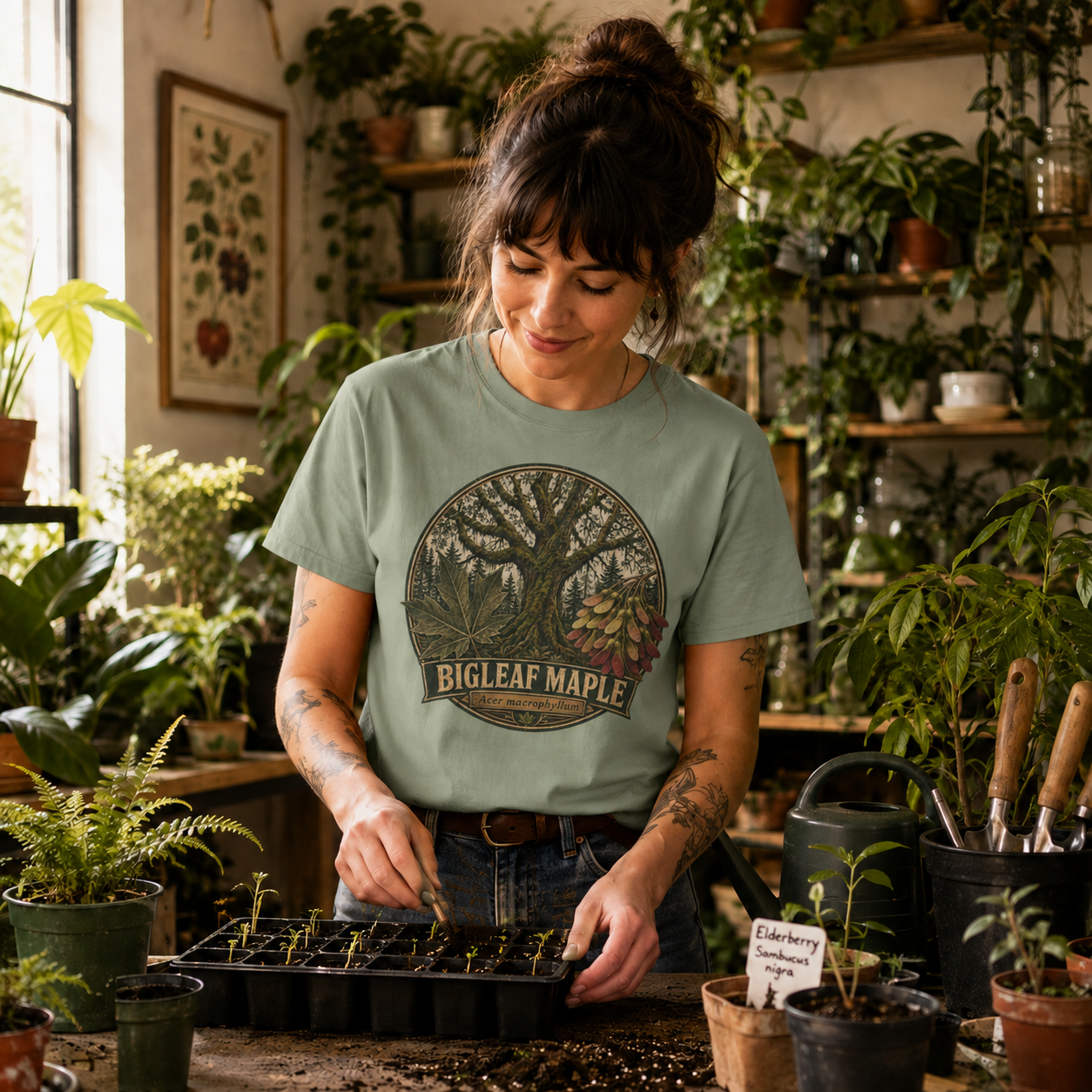 Bigleaf Maple, Acer macrophyllum T‑Shirt