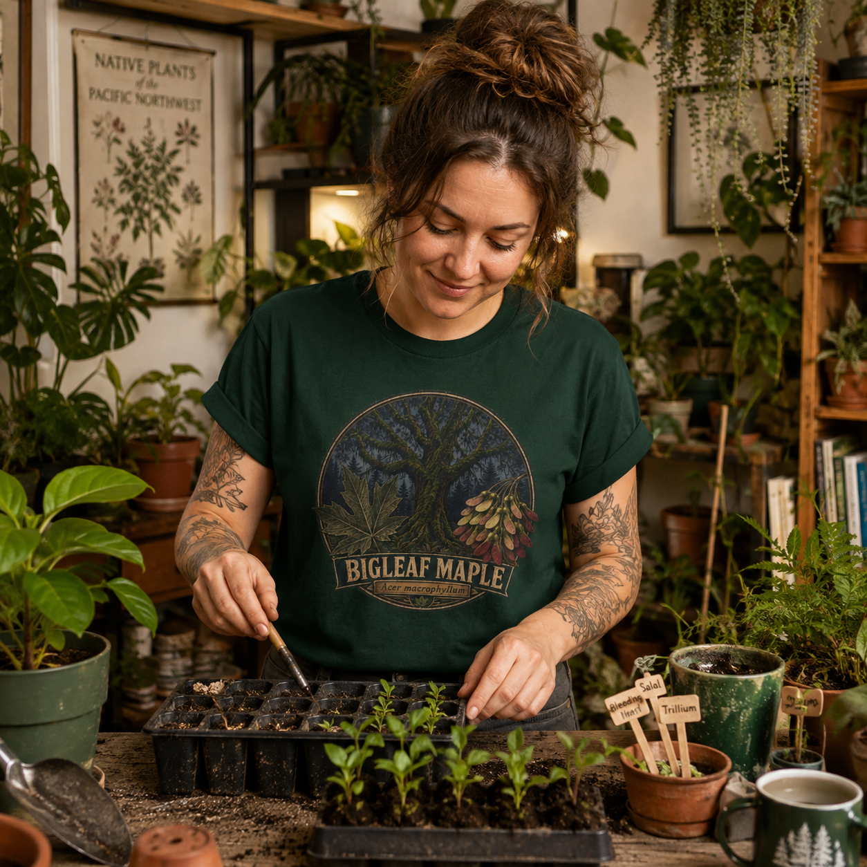 Bigleaf Maple, Acer macrophyllum T‑Shirt