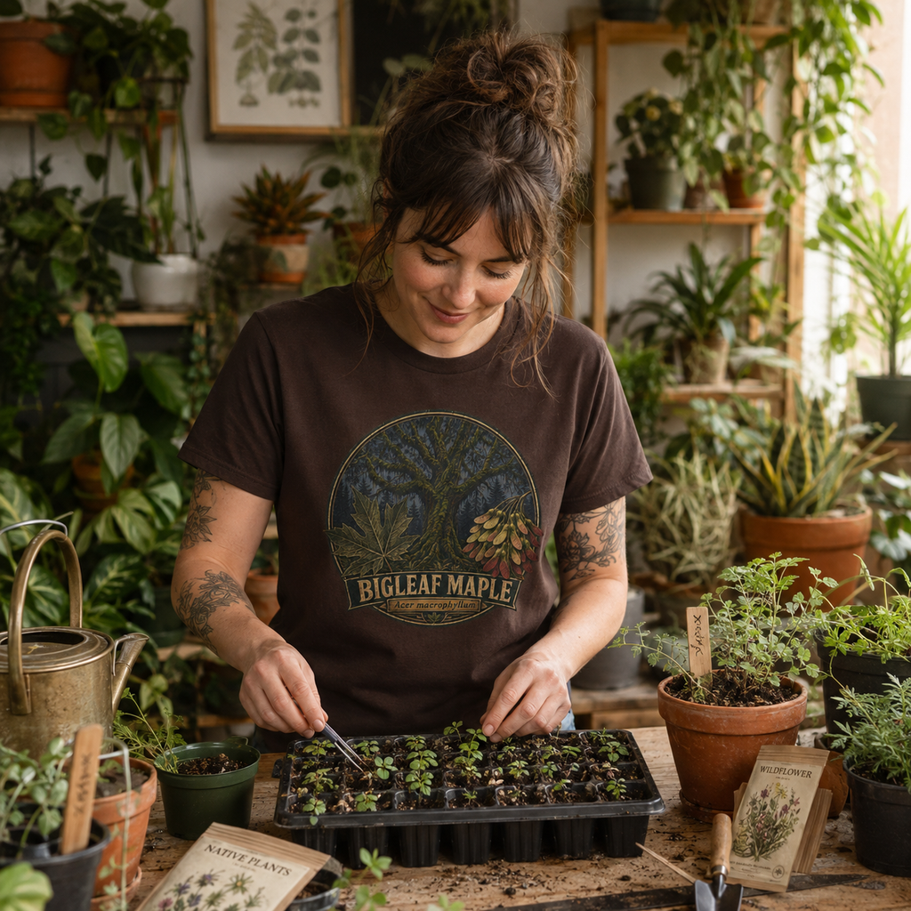 Bigleaf Maple, Acer macrophyllum T‑Shirt