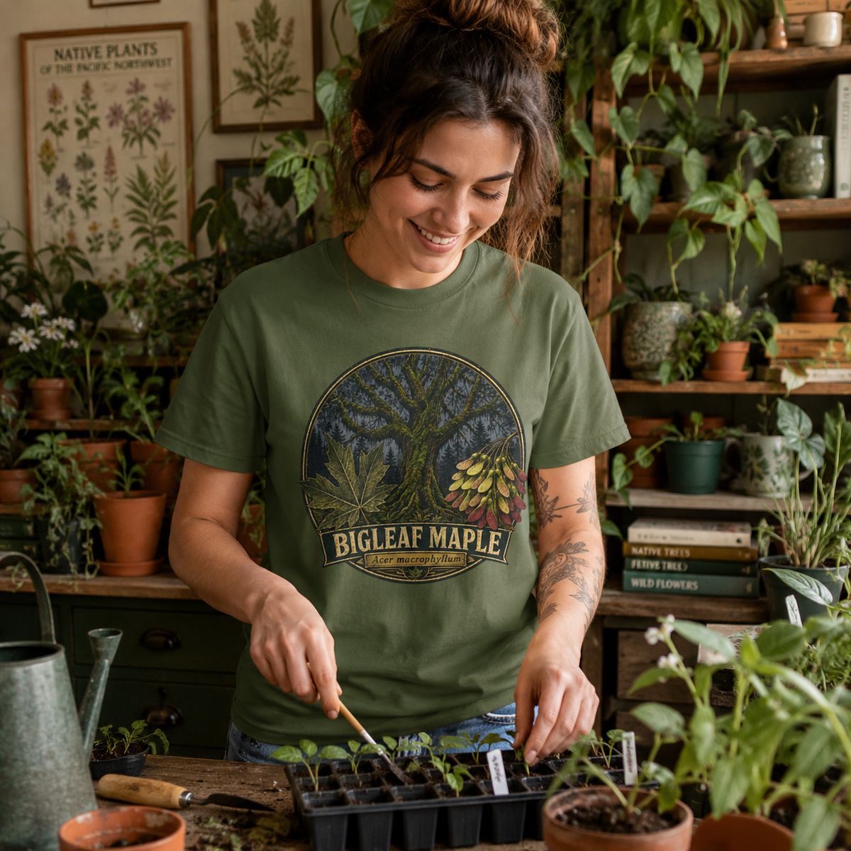 Bigleaf Maple, Acer macrophyllum T‑Shirt