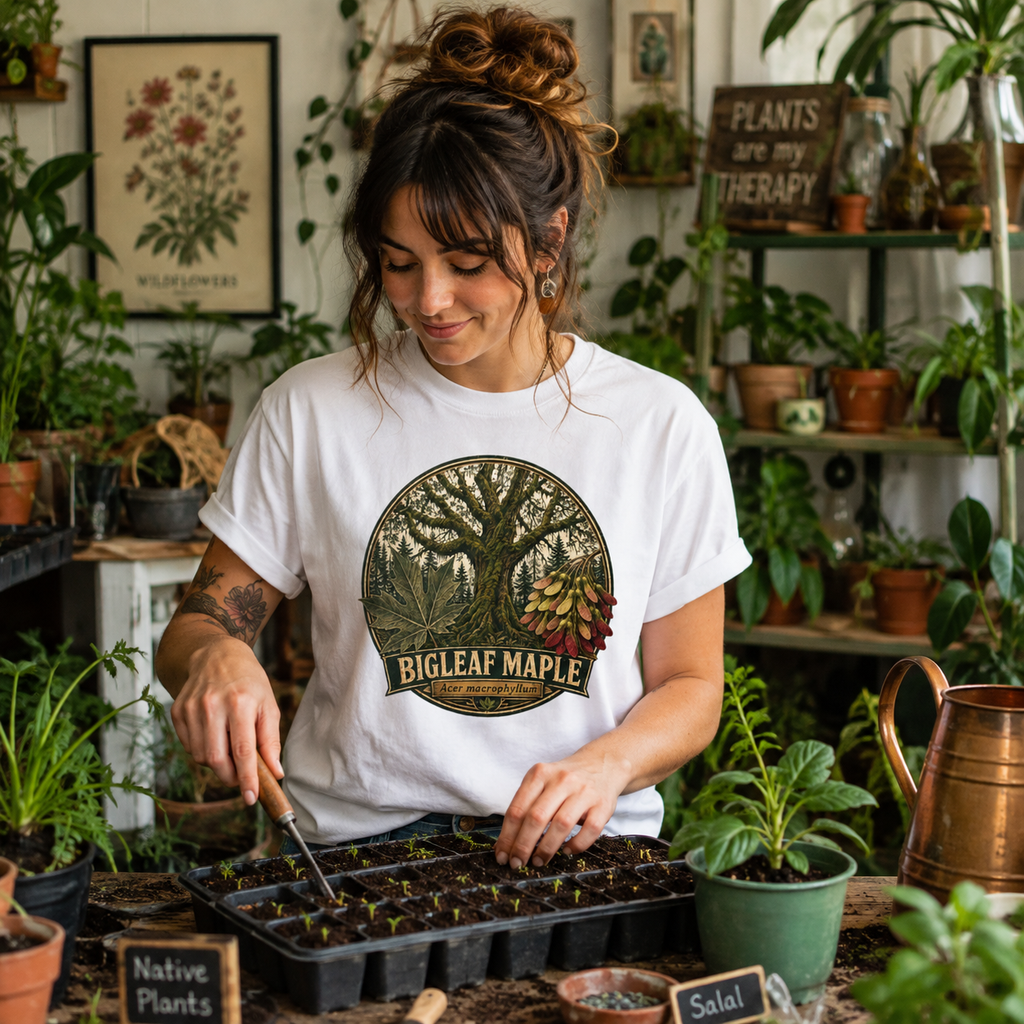 Bigleaf Maple, Acer macrophyllum T‑Shirt