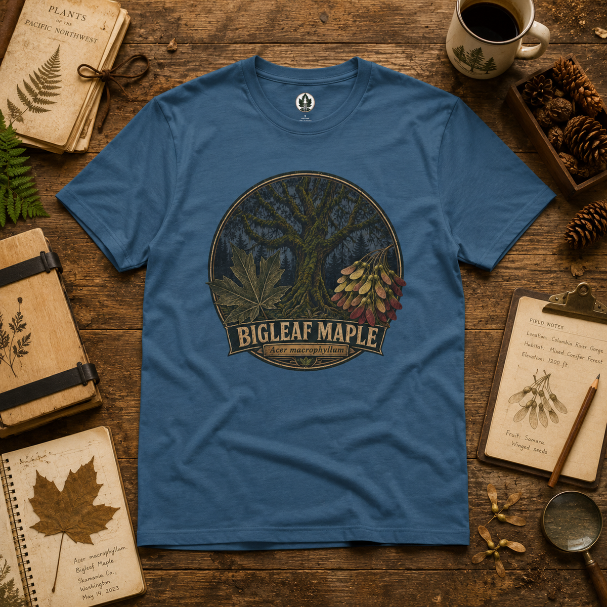 Bigleaf Maple, Acer macrophyllum T‑Shirt