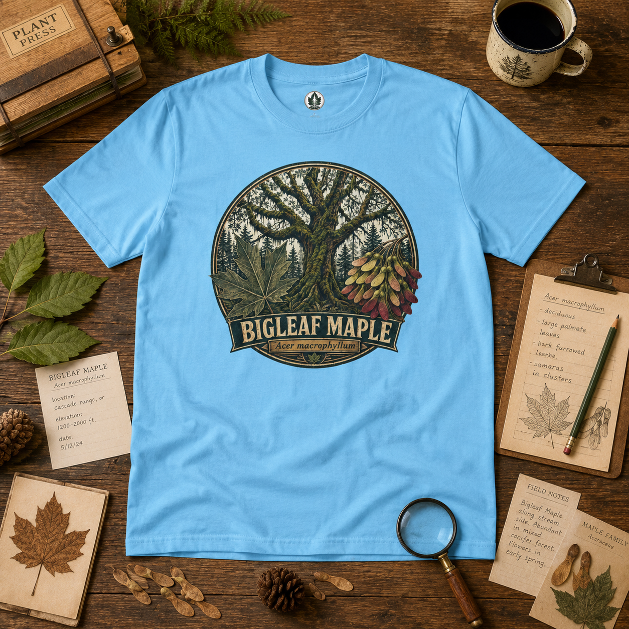 Bigleaf Maple, Acer macrophyllum T‑Shirt