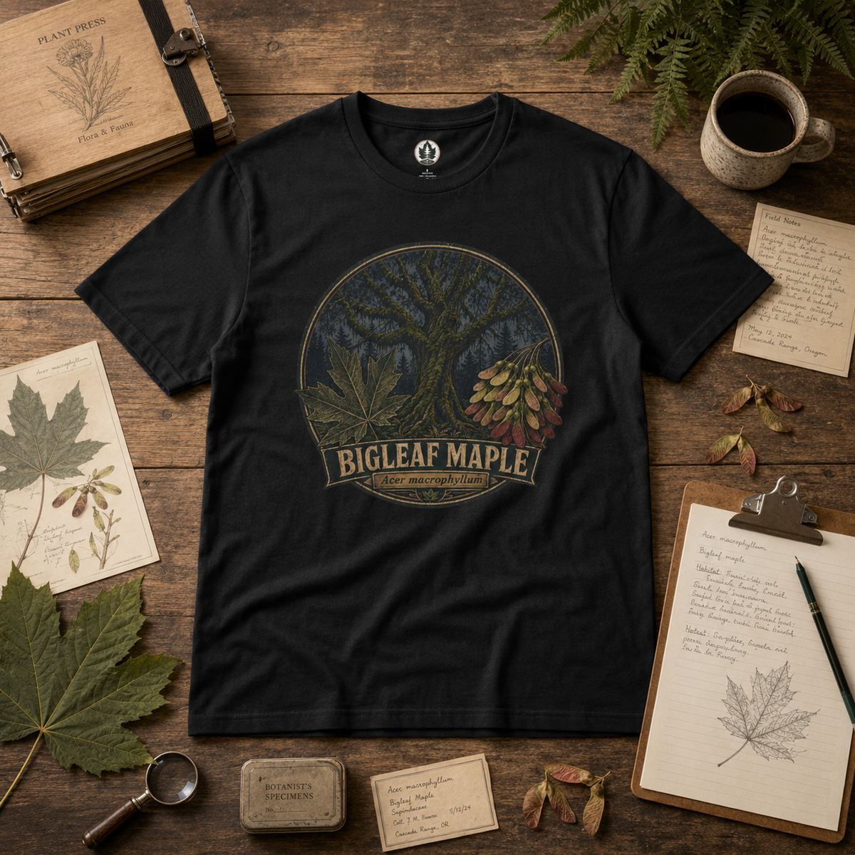 Bigleaf Maple, Acer macrophyllum T‑Shirt