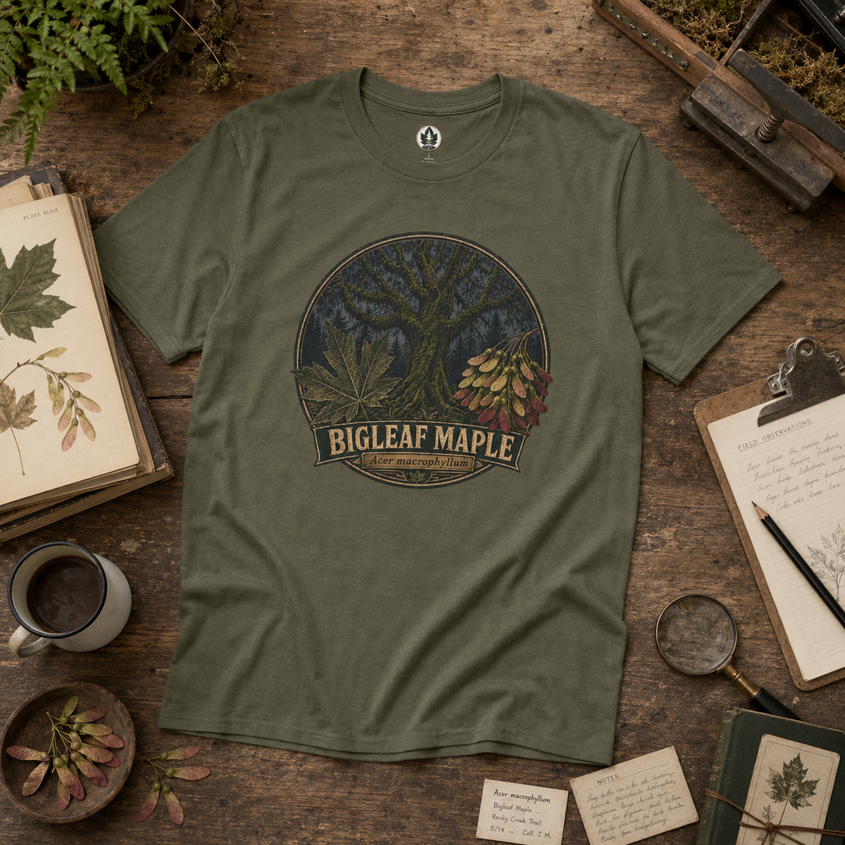 Bigleaf Maple, Acer macrophyllum T‑Shirt