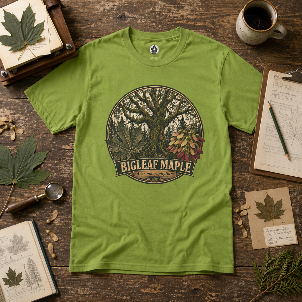 Bigleaf Maple, Acer macrophyllum T‑Shirt