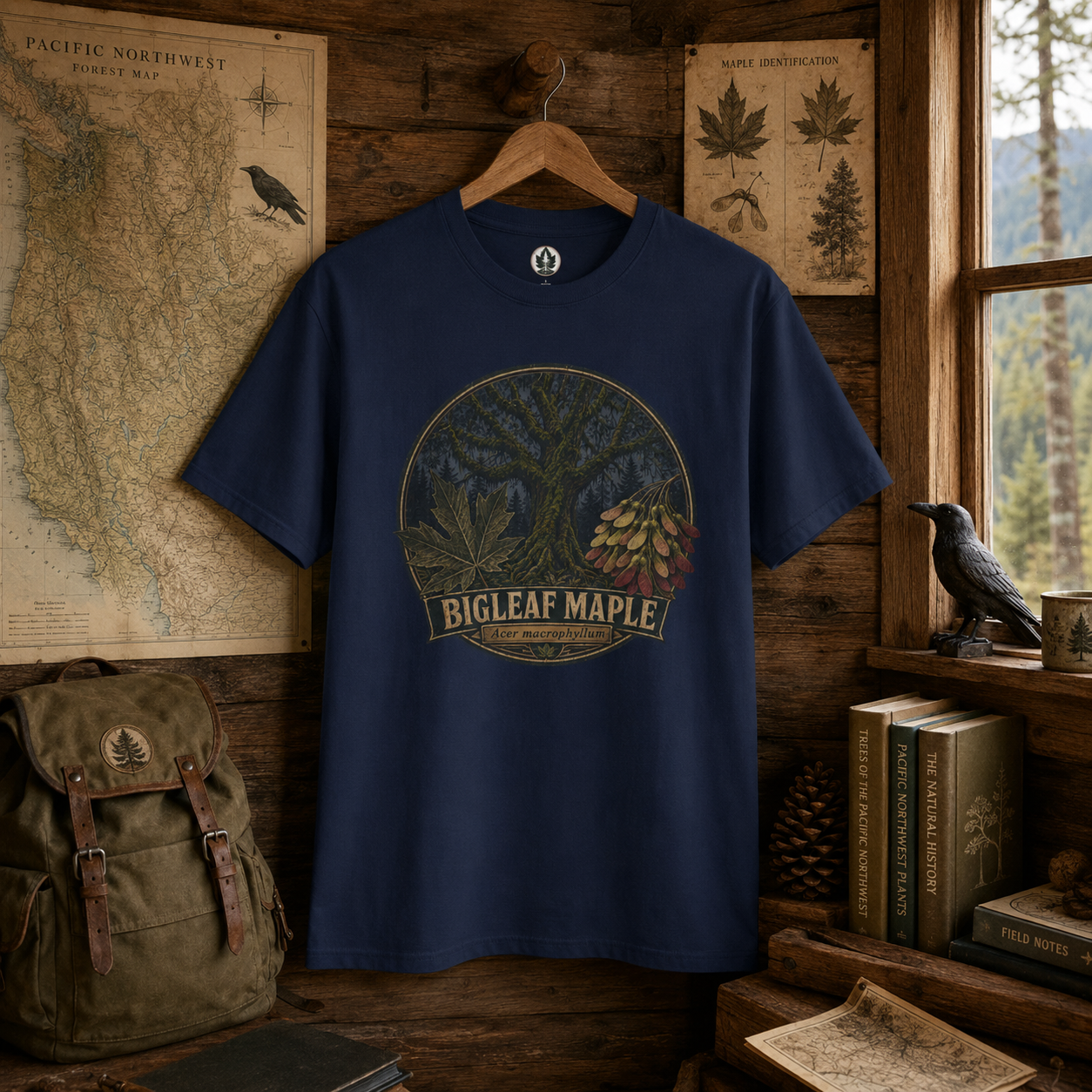 Bigleaf Maple, Acer macrophyllum T‑Shirt