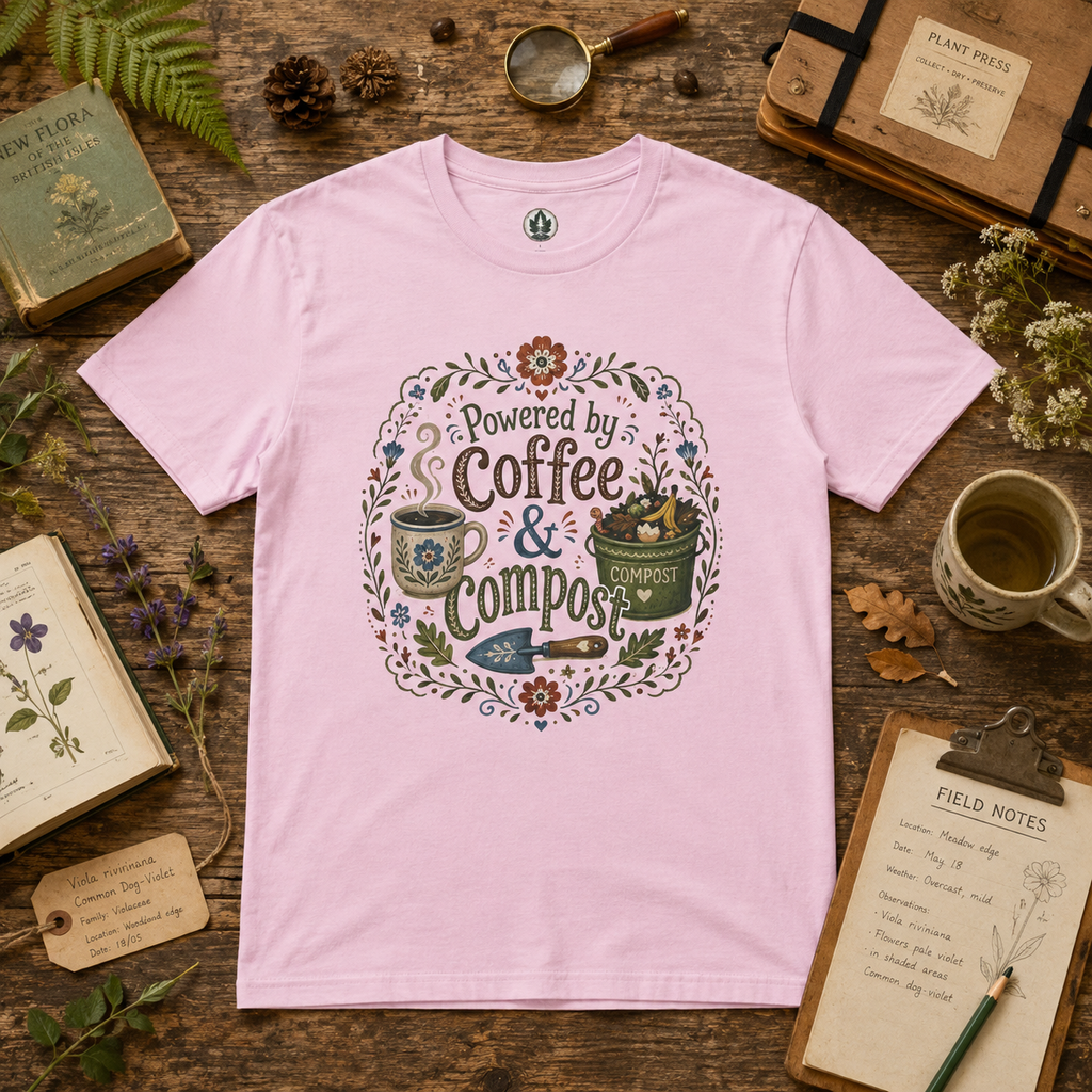 Powered by Coffee and Compost T‑Shirt