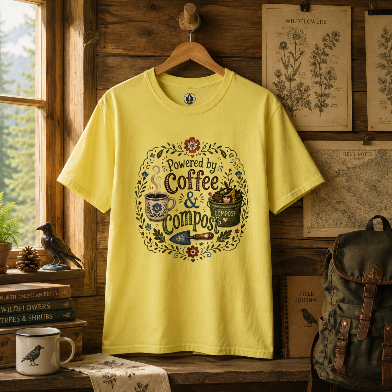 Powered by Coffee and Compost T‑Shirt