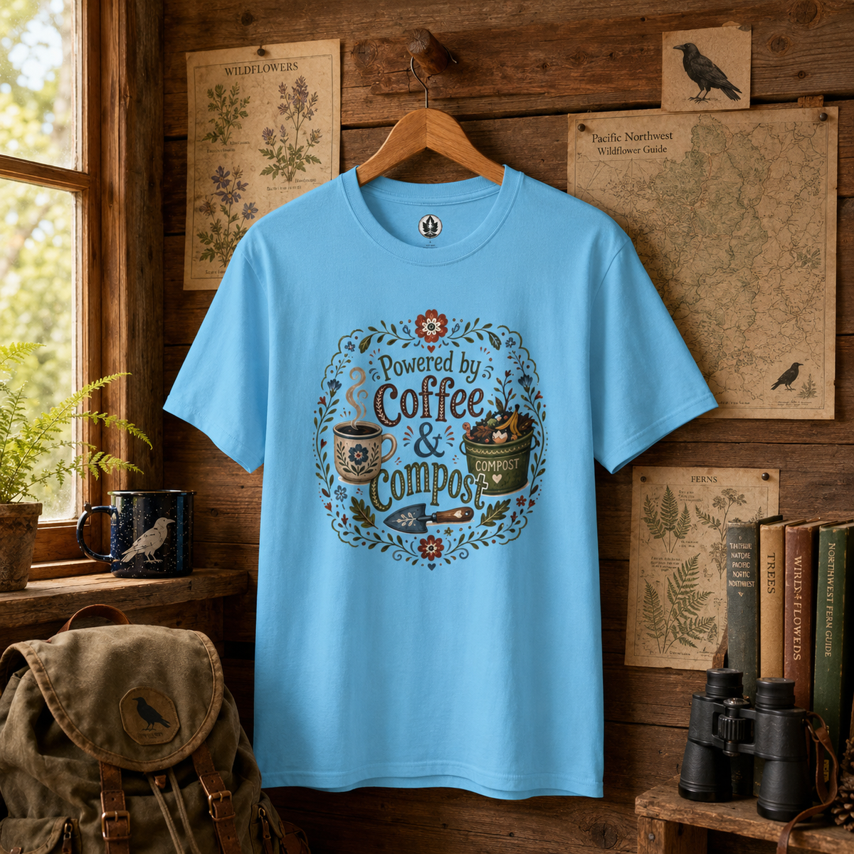 Powered by Coffee and Compost T‑Shirt