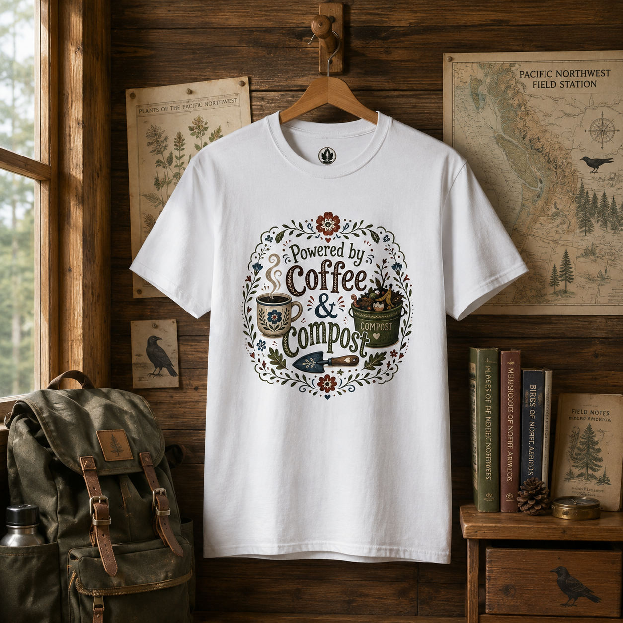 Powered by Coffee and Compost T‑Shirt
