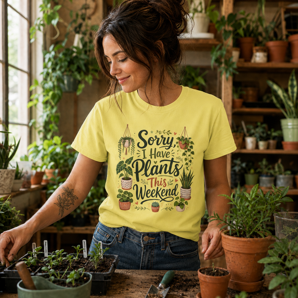 Sorry, I Have Plants This Weekend T‑Shirt