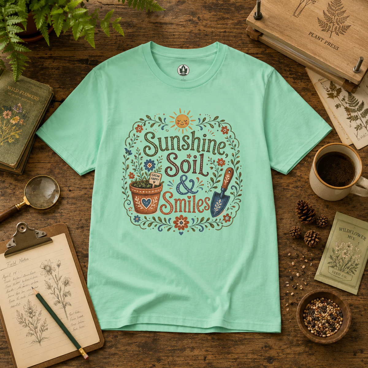 Sunshine, Soil, and Smiles T‑Shirt