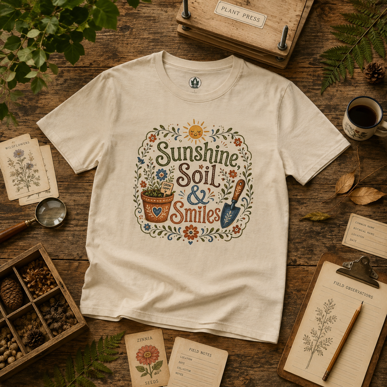 Sunshine, Soil, and Smiles T‑Shirt