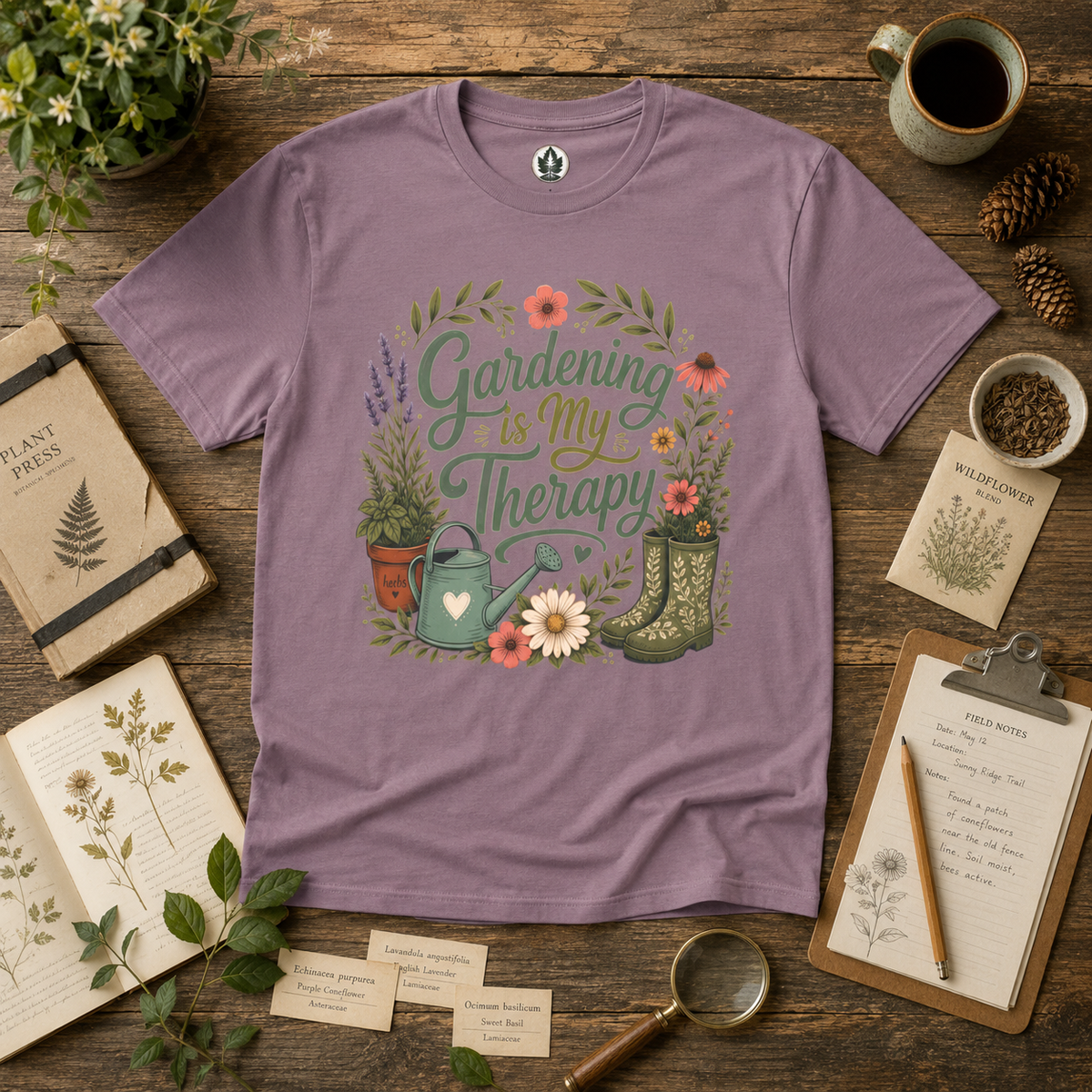 Gardening is My Therapy T‑Shirt