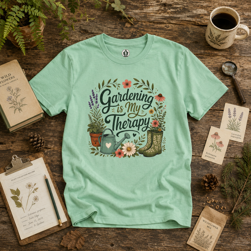 Gardening is My Therapy T‑Shirt