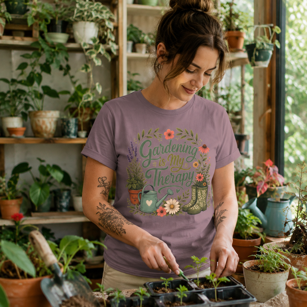 Gardening is My Therapy T‑Shirt