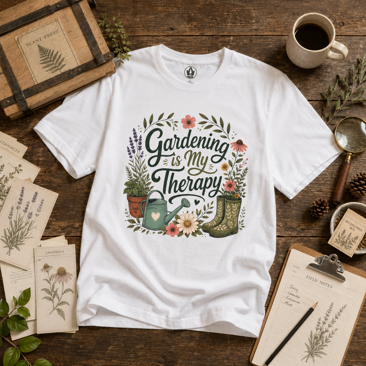 Gardening is My Therapy T‑Shirt