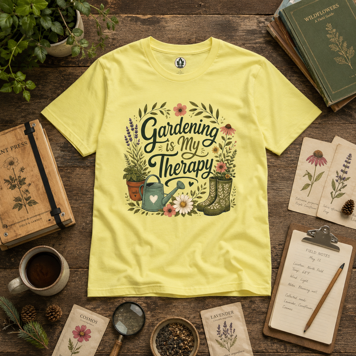 Gardening is My Therapy T‑Shirt