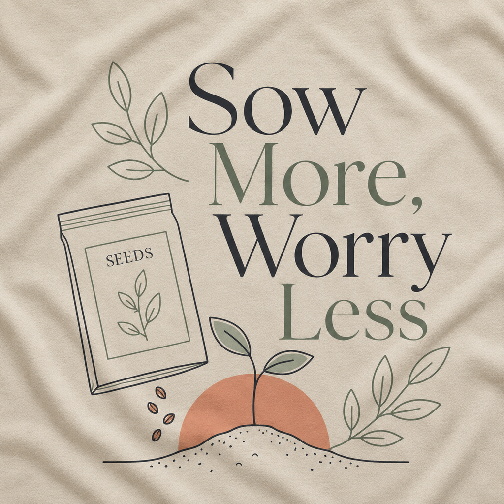 Sow More, Worry Less T‑Shirt