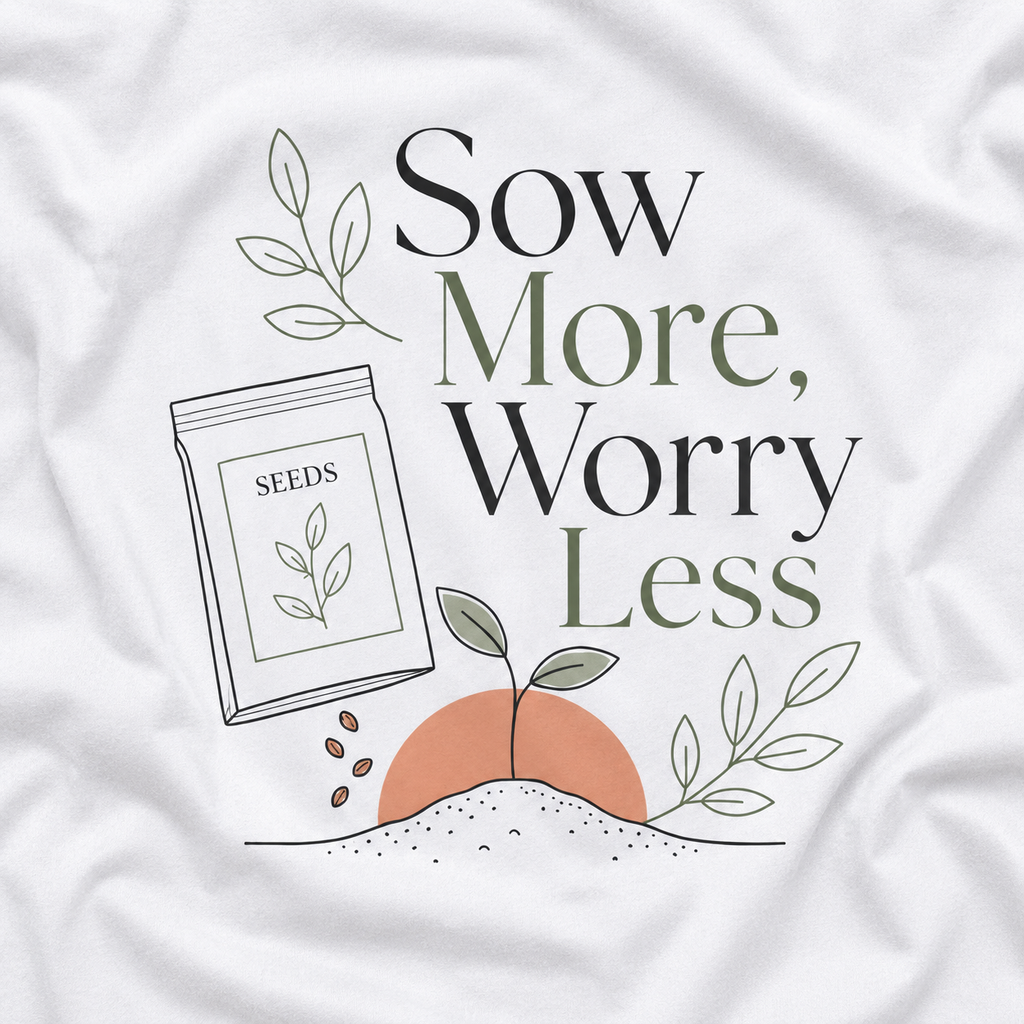 Sow More, Worry Less T‑Shirt