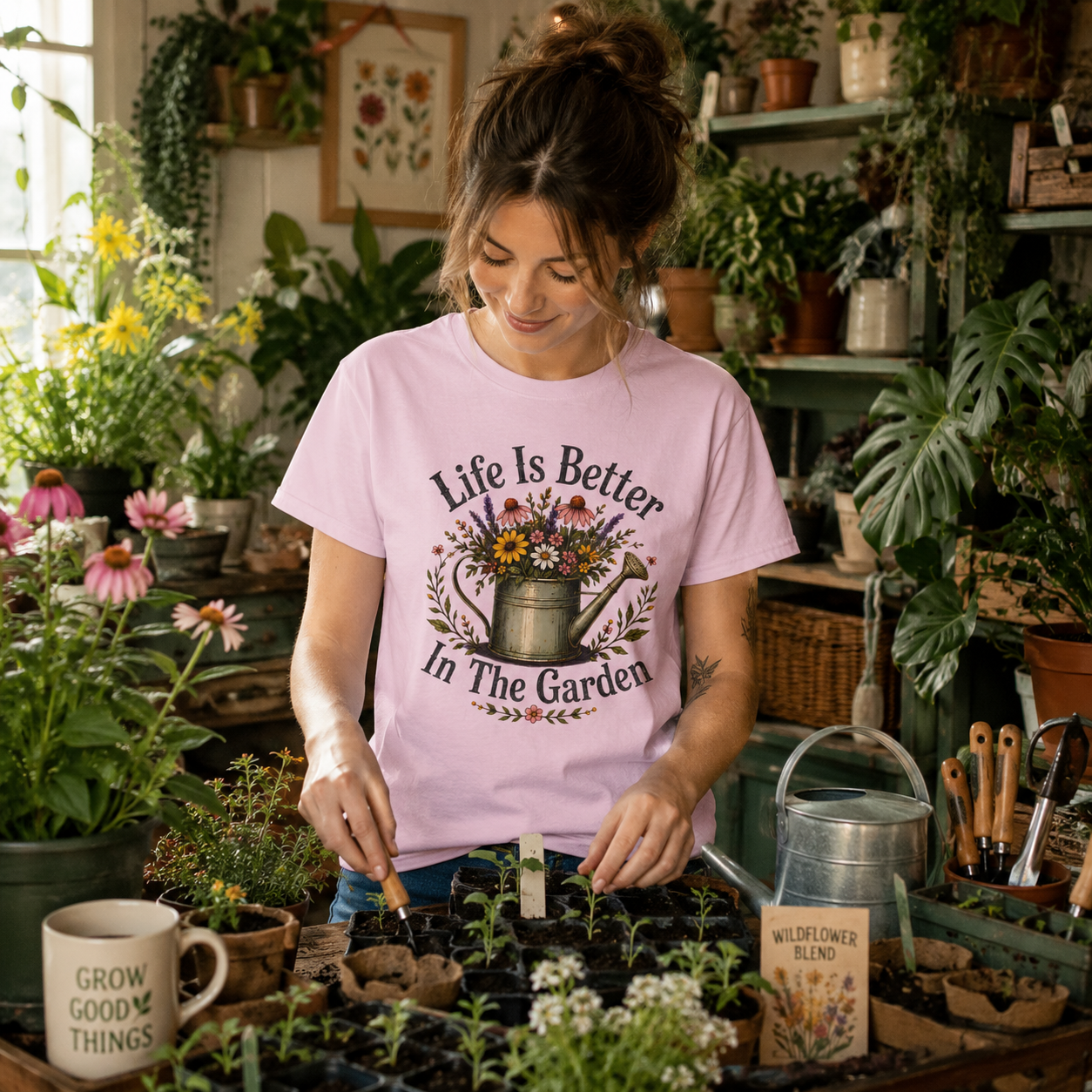 Life is Better In The Garden T‑Shirt
