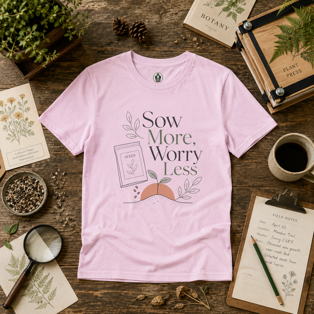 Sow More, Worry Less T‑Shirt