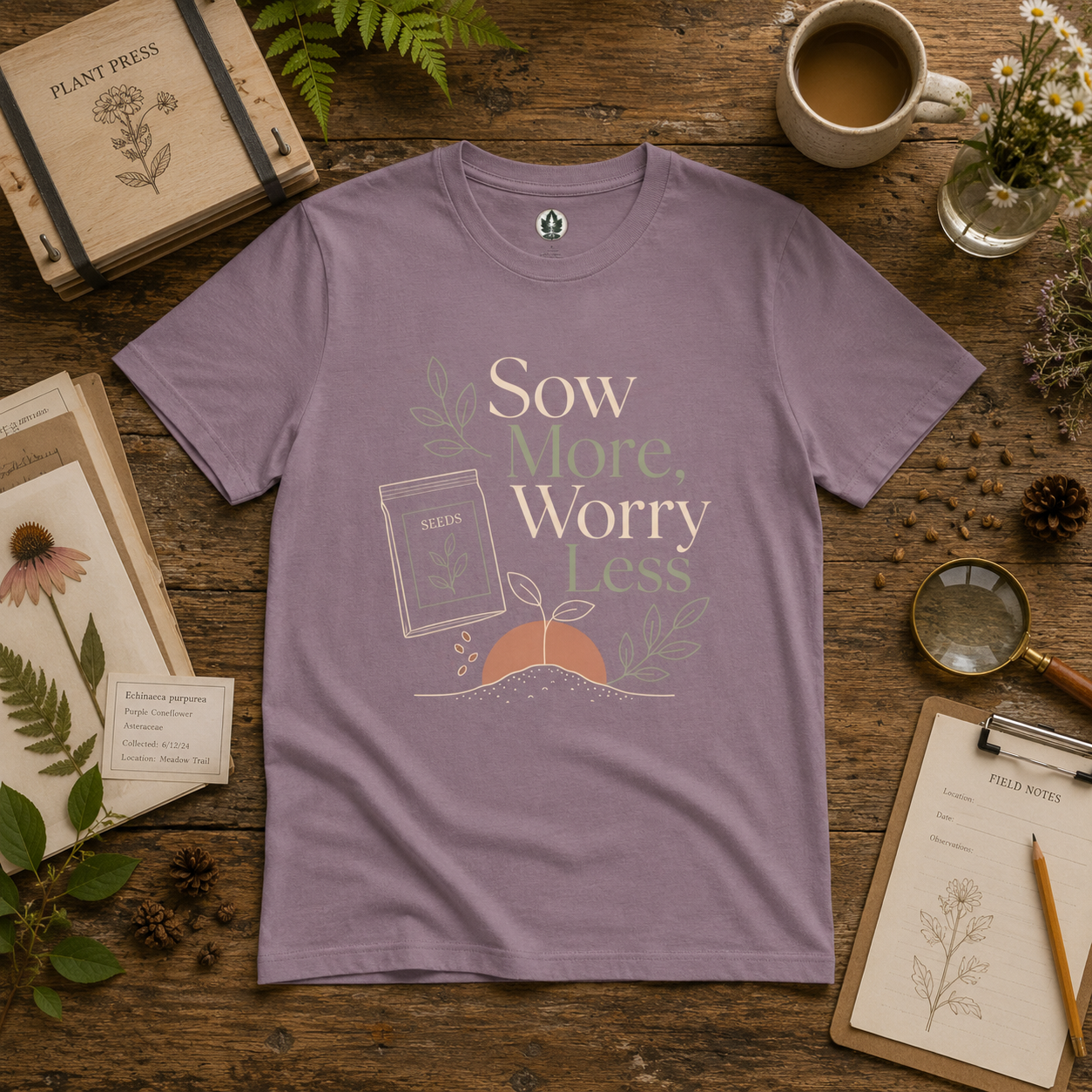 Sow More, Worry Less T‑Shirt