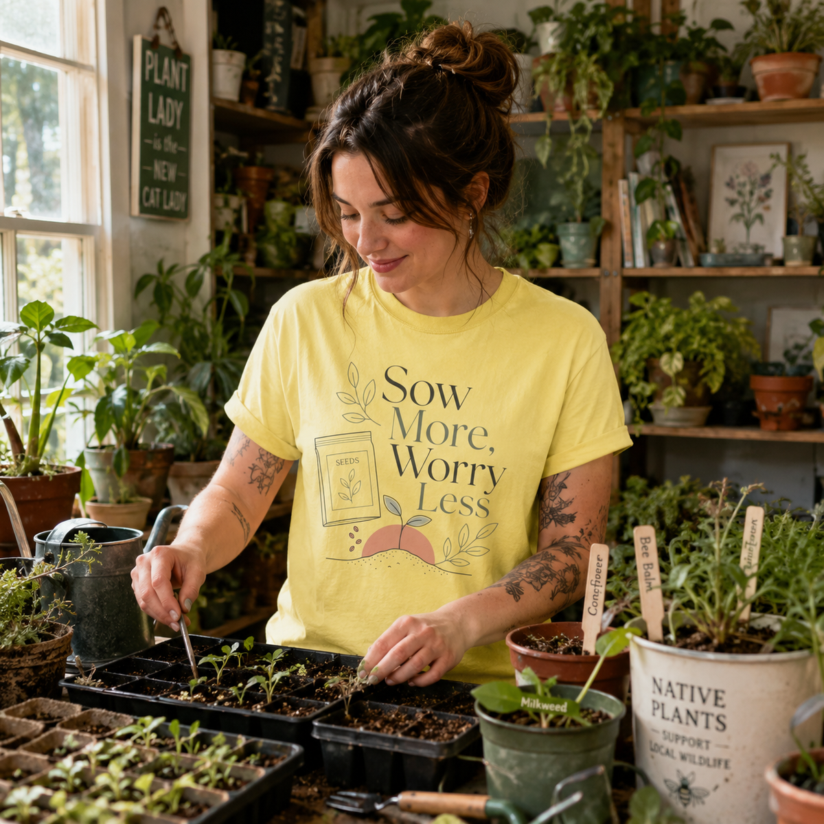 Sow More, Worry Less T‑Shirt