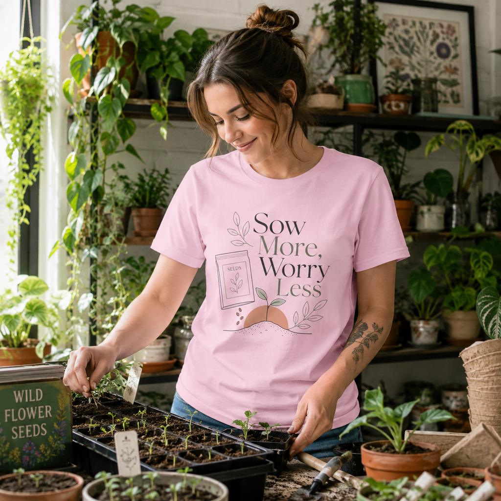 Sow More, Worry Less T‑Shirt