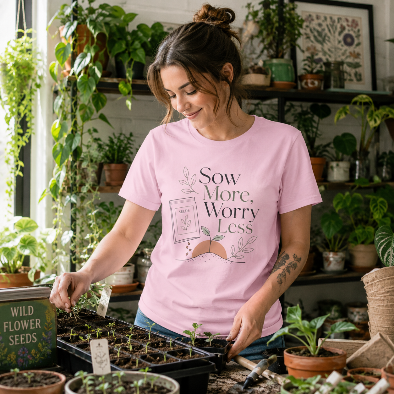 Sow More, Worry Less T‑Shirt