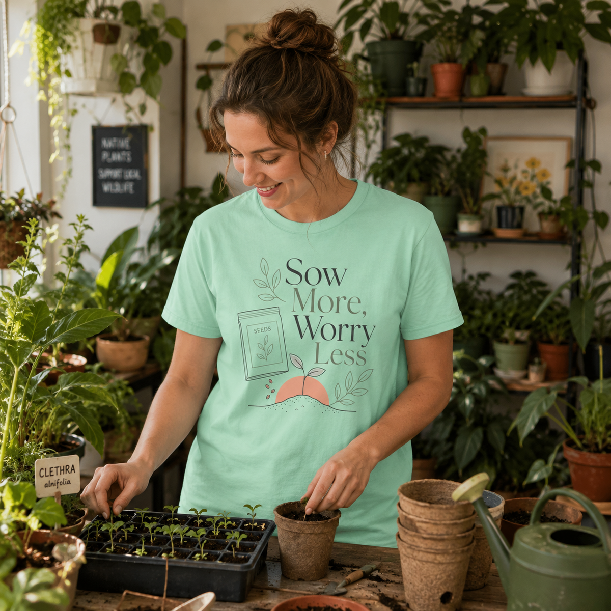 Sow More, Worry Less T‑Shirt