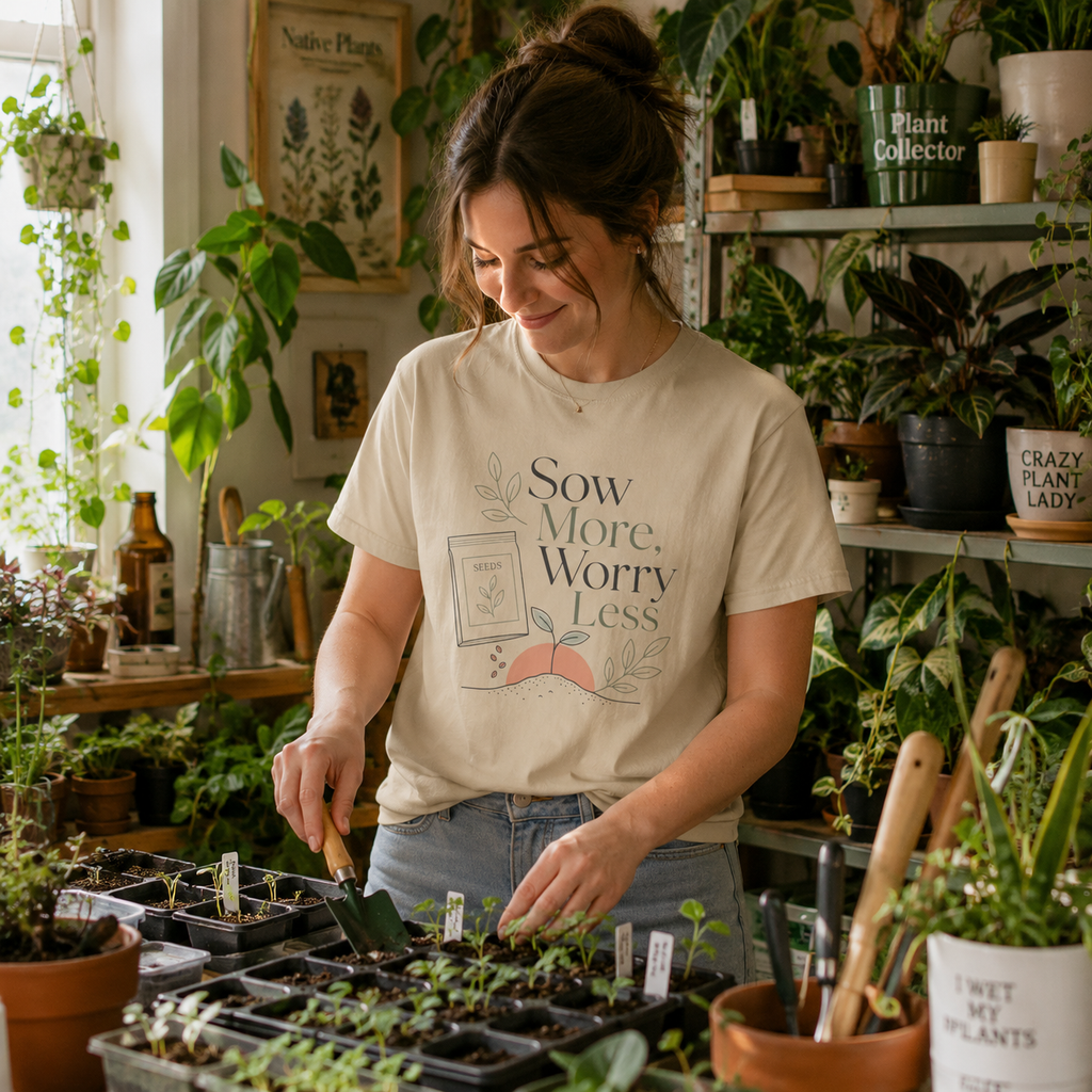 Sow More, Worry Less T‑Shirt