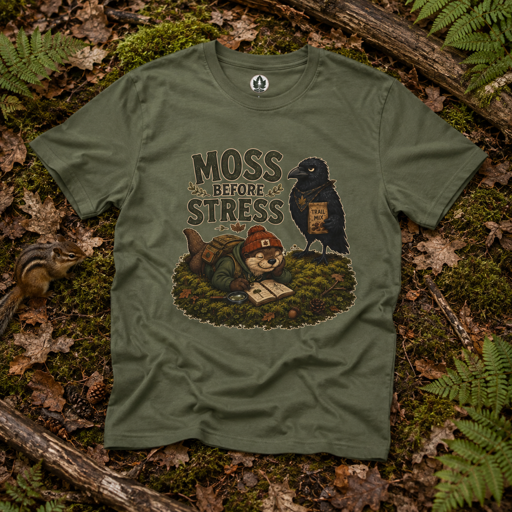 Moss Before Stress Version 1 T‑Shirt
