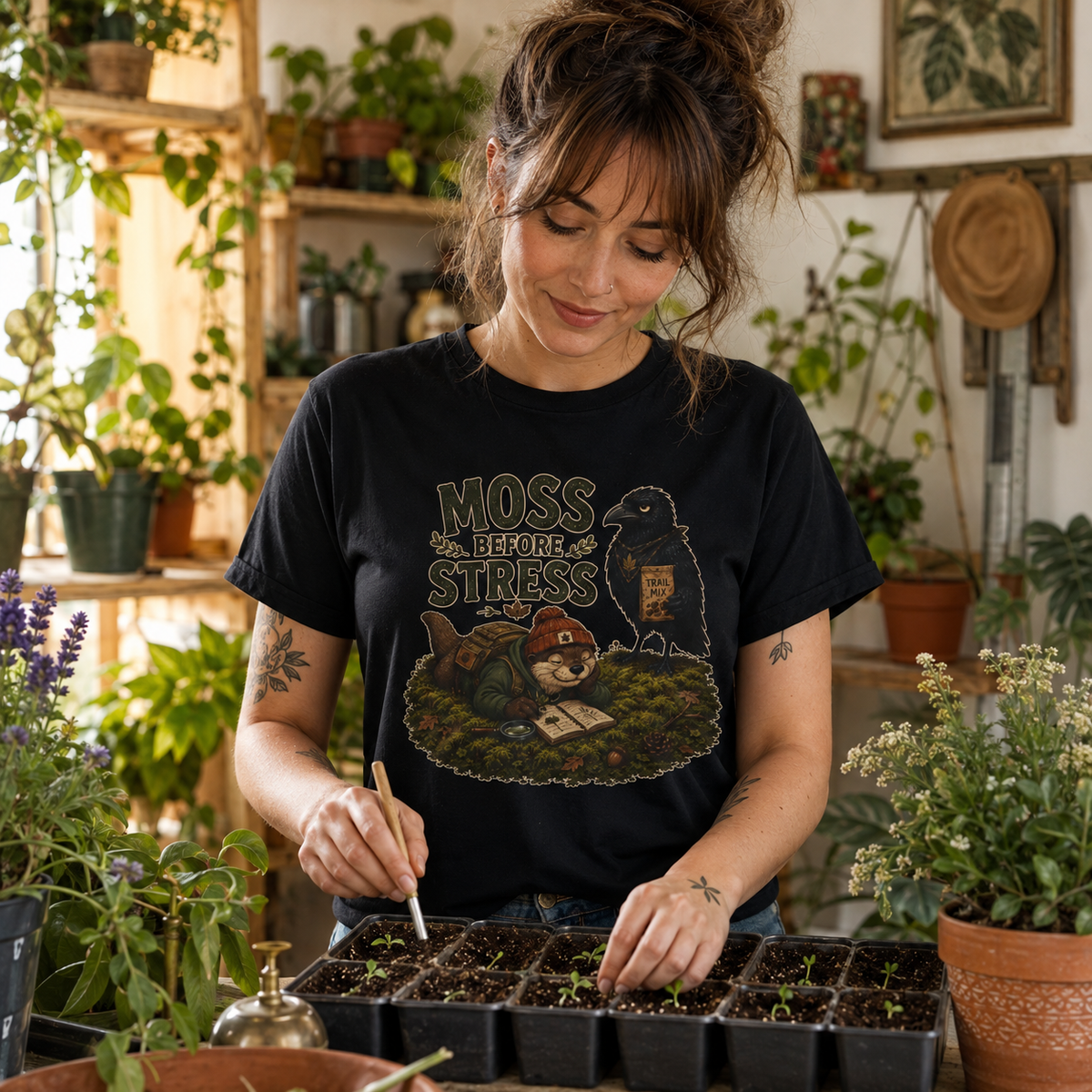 Moss Before Stress Version 1 T‑Shirt